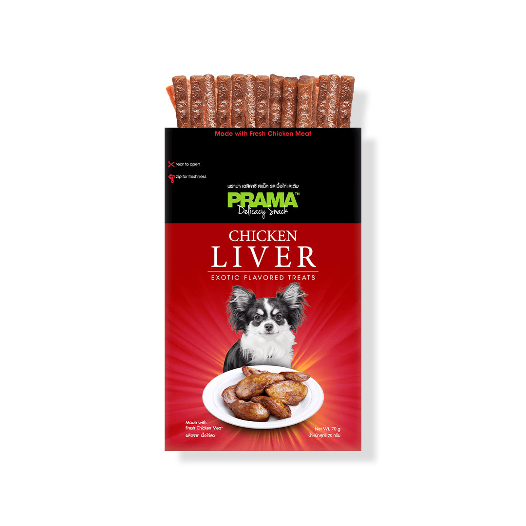 Prama Chicken Liver Dog Treats 70g(Combo Pack of 2)