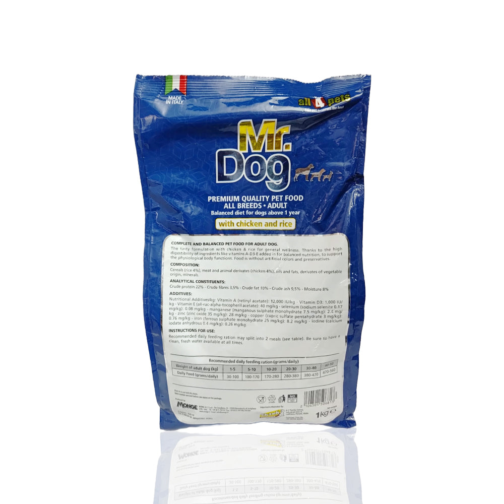 Mr. Dog All Breed Adult With Chicken & Rice Adult Dog Food