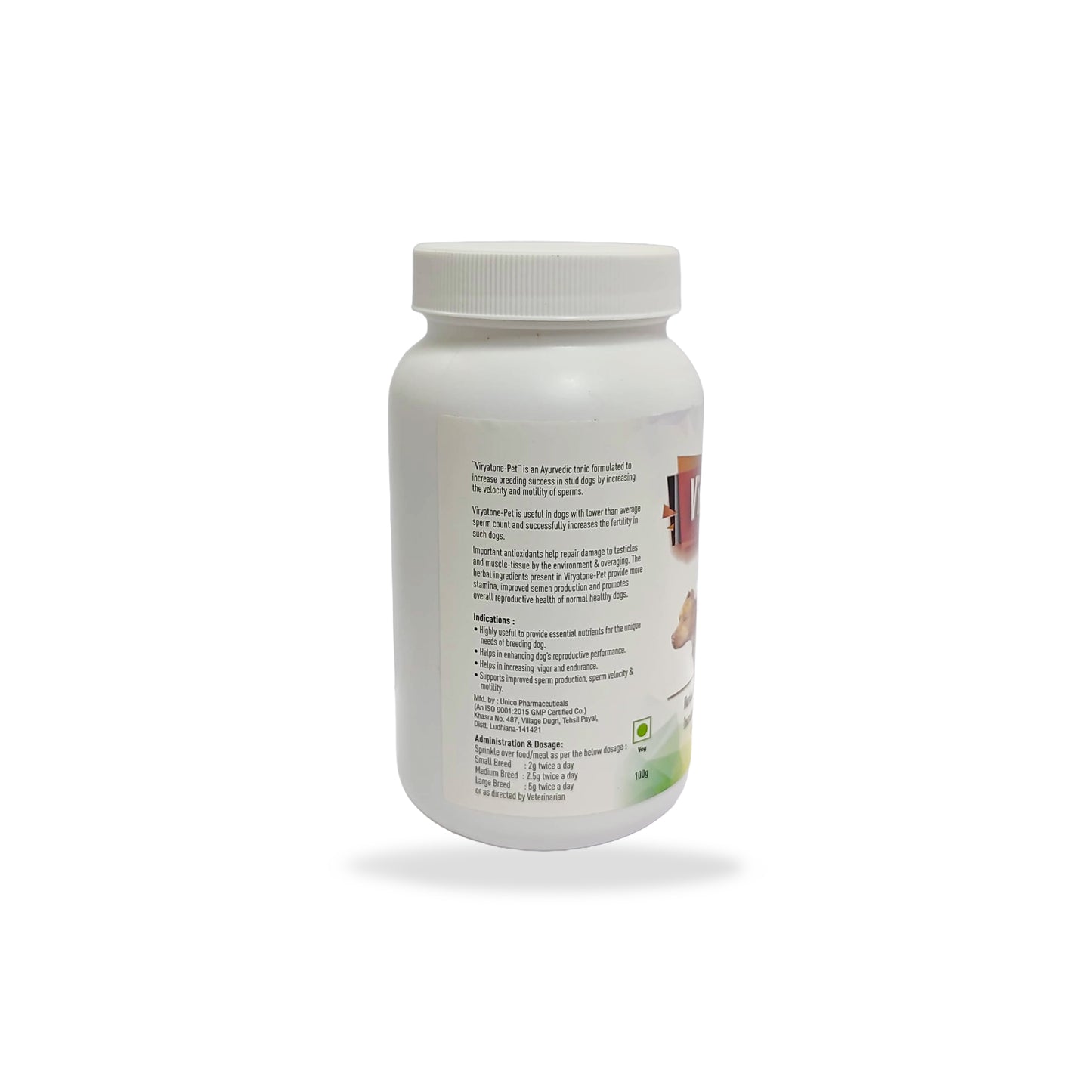 Viryatone Pet Powder-100gm (Rejuvenating & Powerful Aphrodisiac)