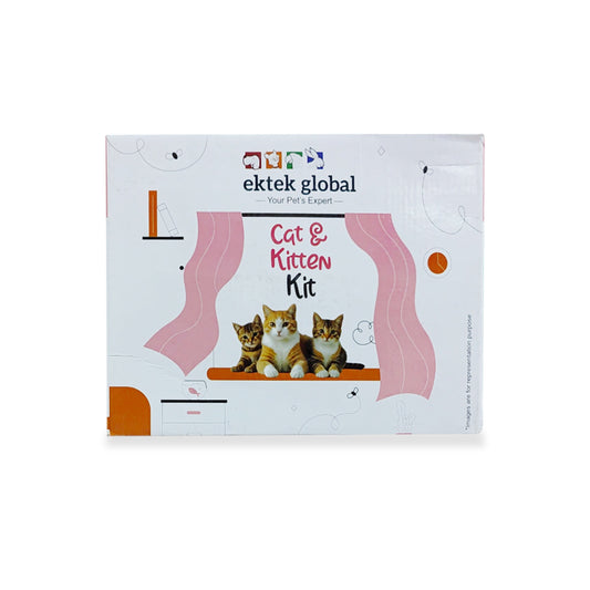 Purrfect Companion Cat & Kitten Kit – complete starter pack with food, grooming, and toys