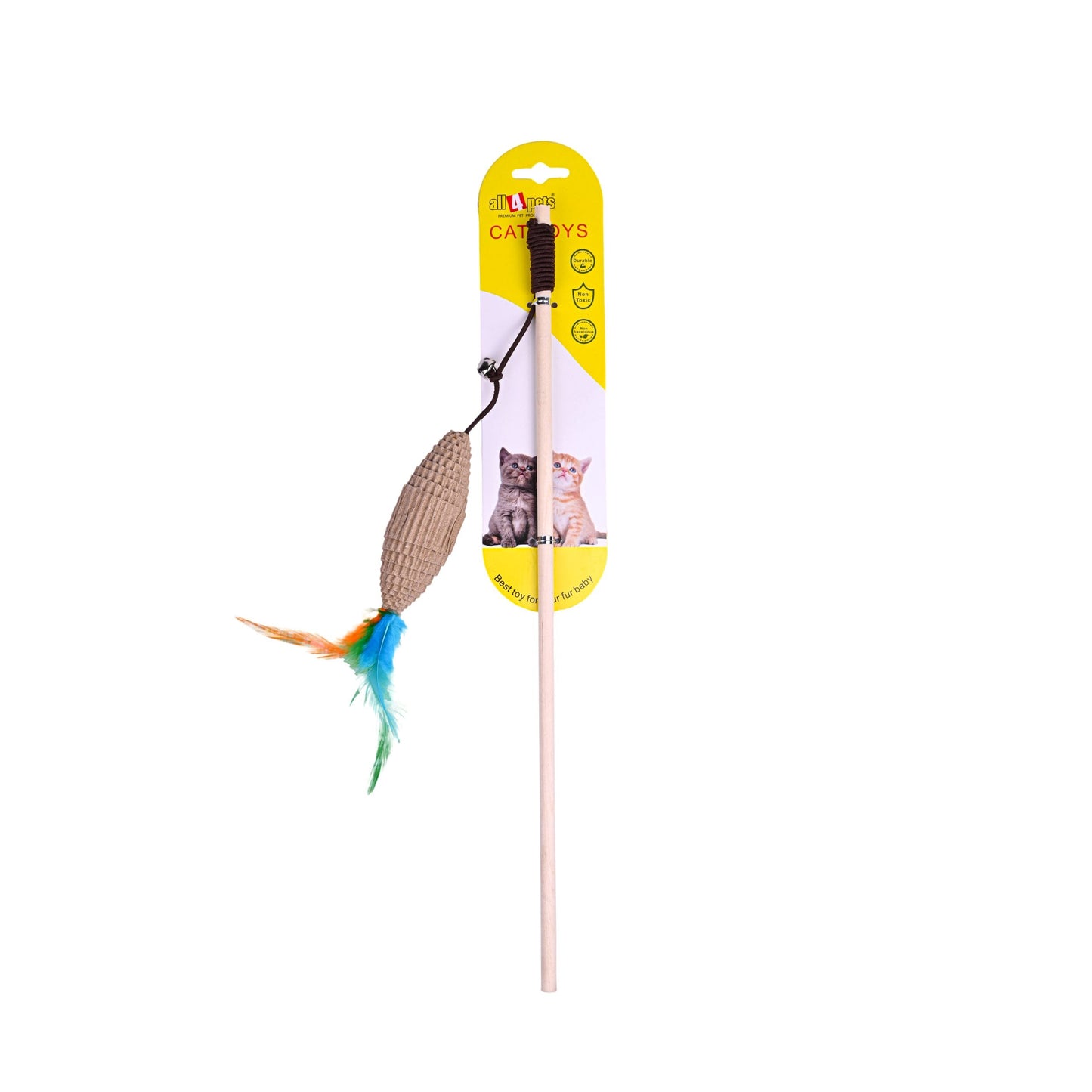 CAT TOY WITH FEATHERS BO-SK028