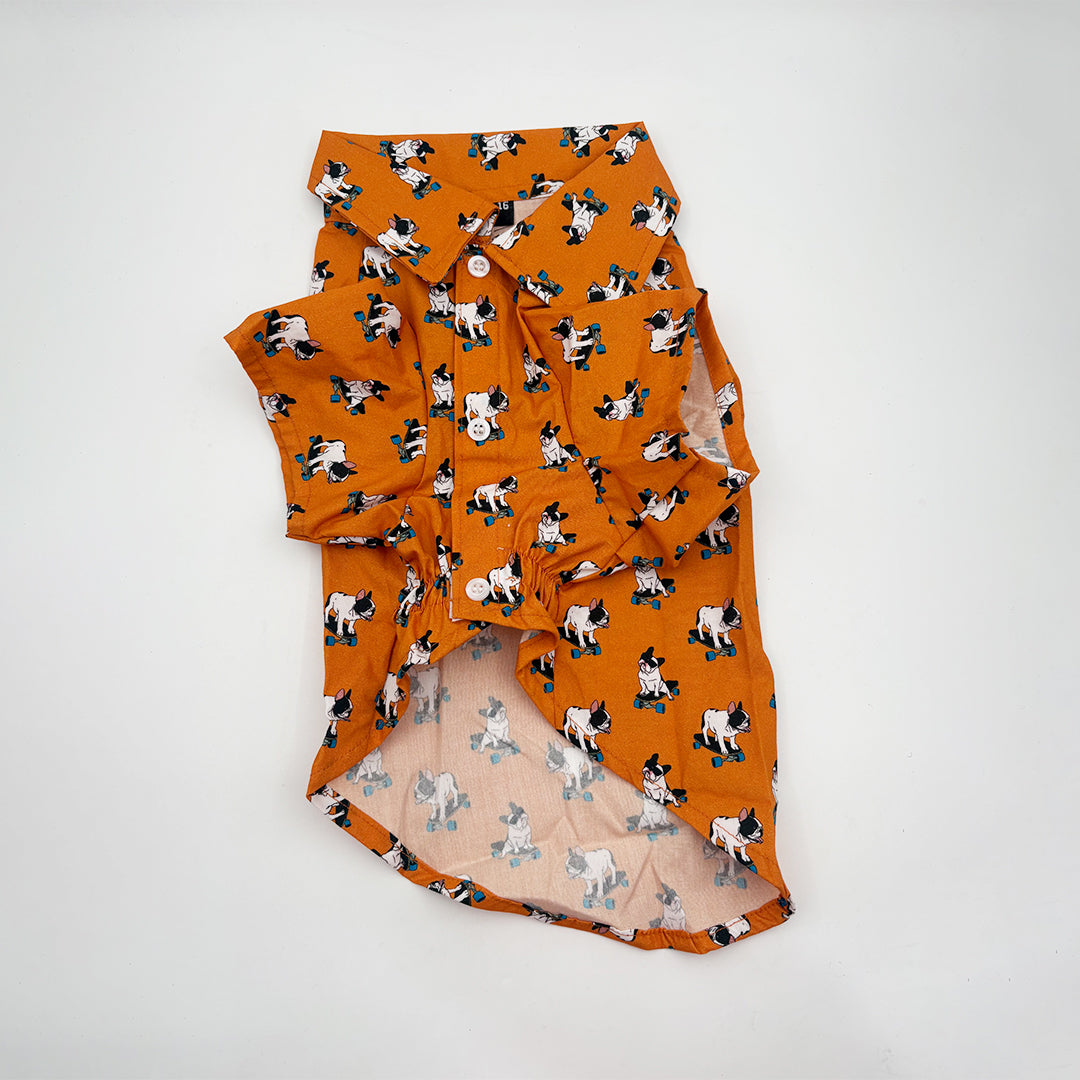 Bulldog Print Shirt for Dog