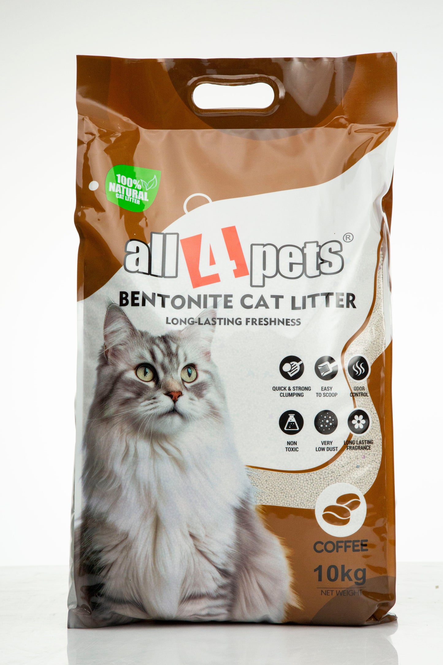 ALL4PETS BENTONITE CAT LITTER LONG-LASTING FRESHNESS