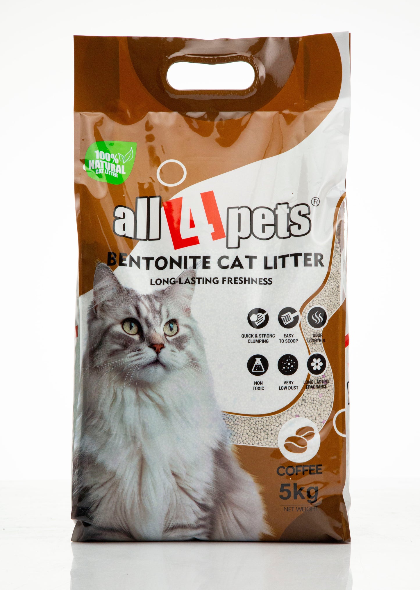 ALL4PETS BENTONITE CAT LITTER LONG-LASTING FRESHNESS
