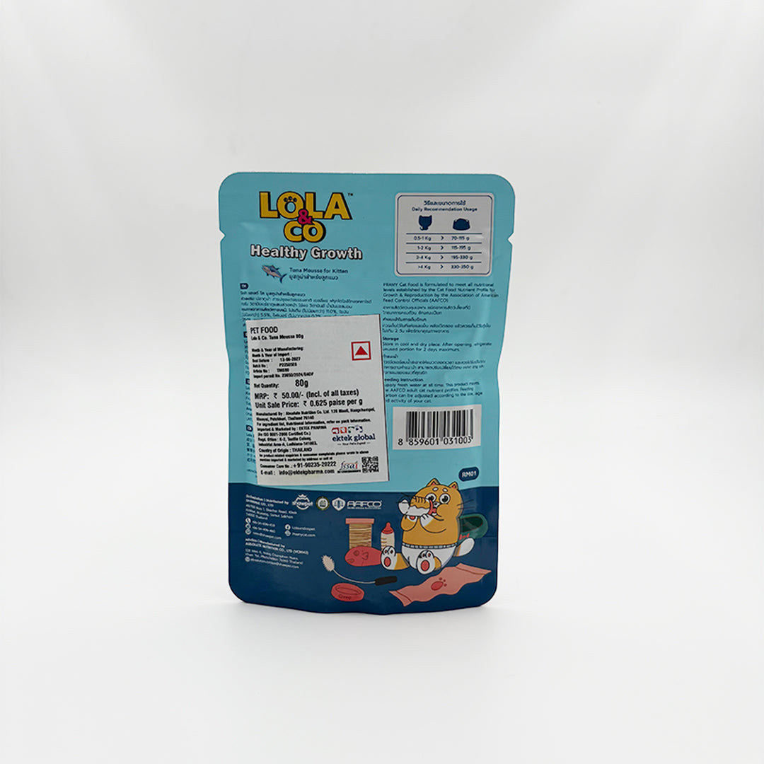 Details of Lola & Co Healthy Growth Tuna Mousse For Kitten