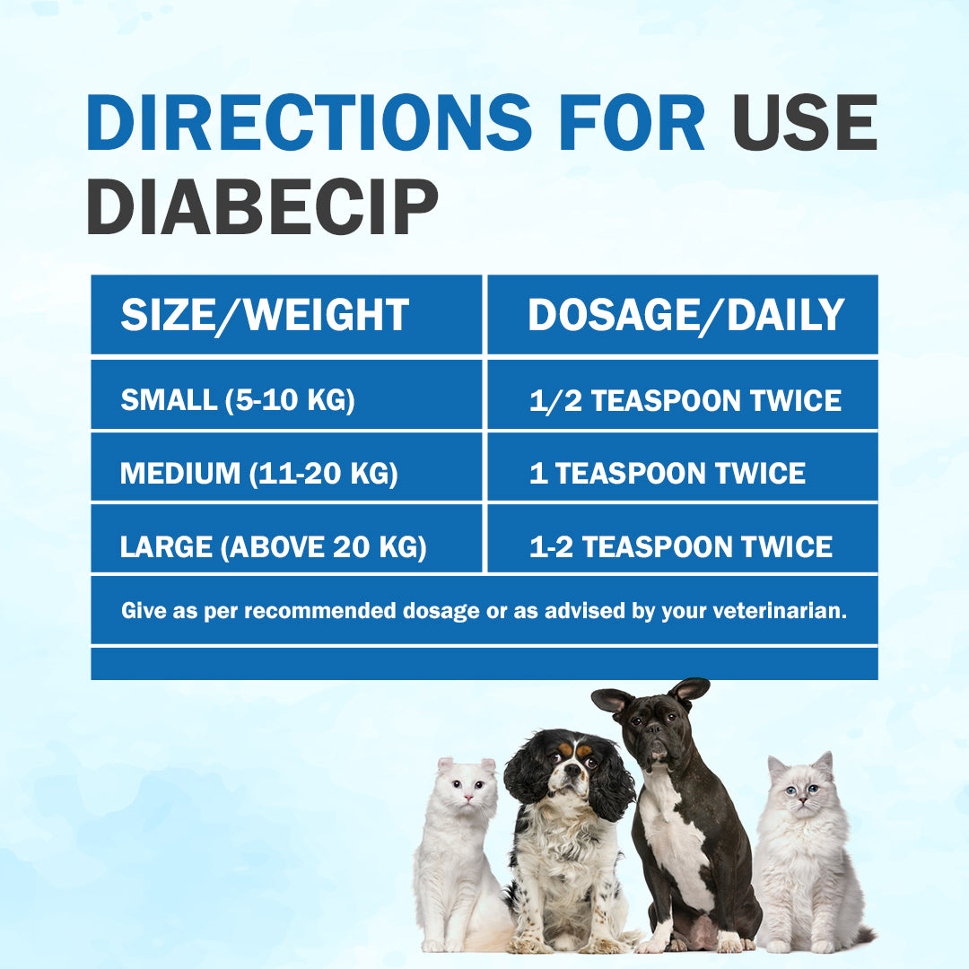 Diabecip Pet Syrup- 200ml (A Perfect Companion in Diabetes)