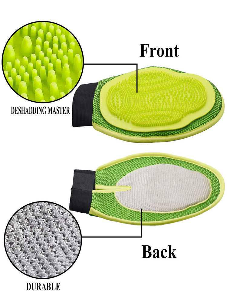 All4pets Grooming Gloves for Dogs & Cats (Anti-Scratch)