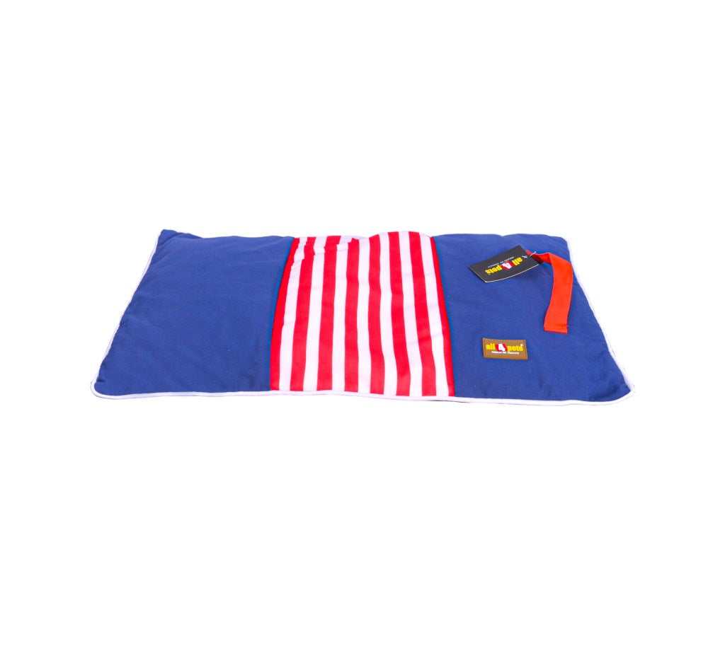All4pets Velvet Blue Pet Mat Bed For Dogs & Cats