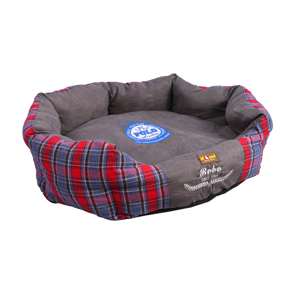 All4pets Sofa Style Velvet Pet Bed For Dogs & Cats