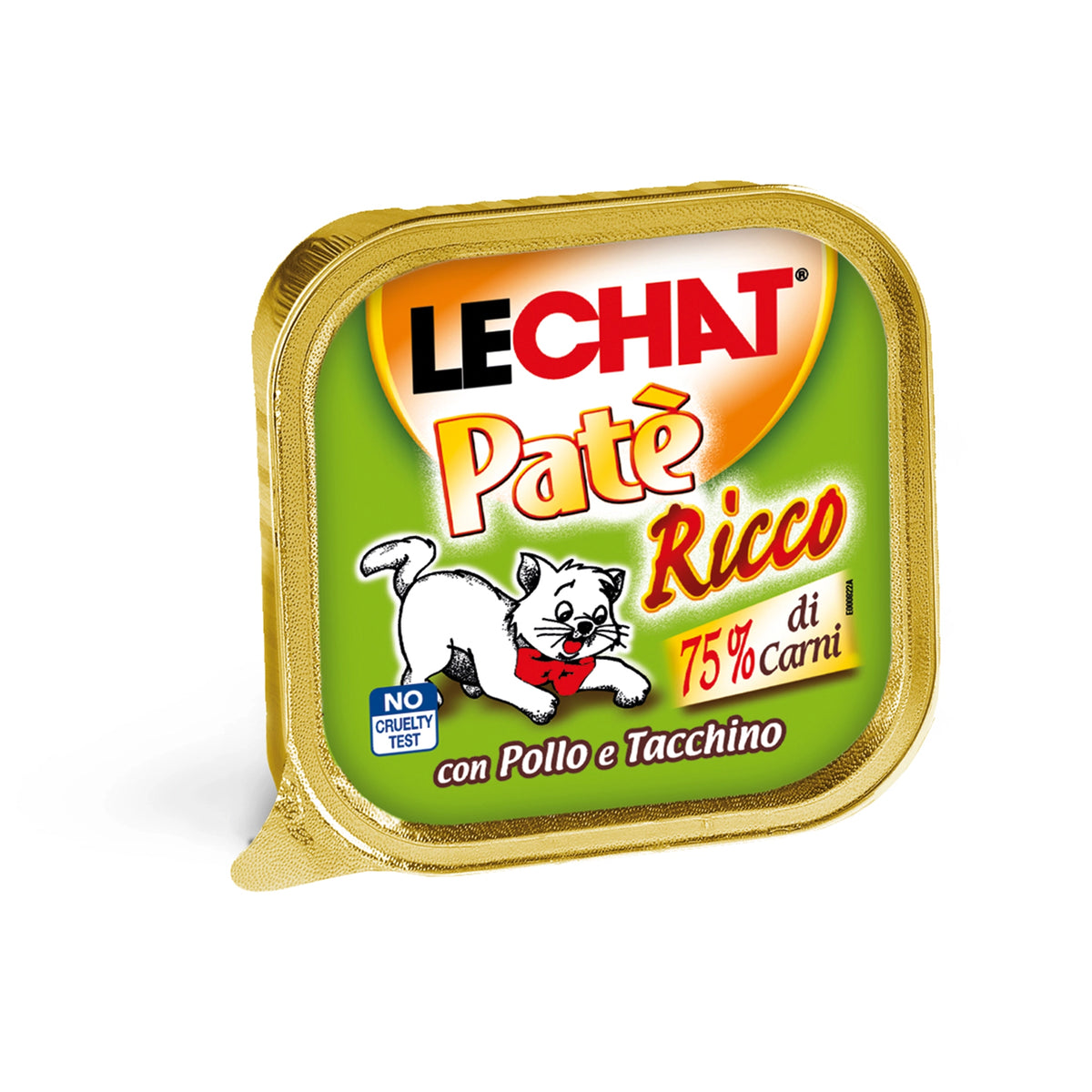 Lechat Paté Ricco Wet Cat Food for Adult Cats – 100g x 5