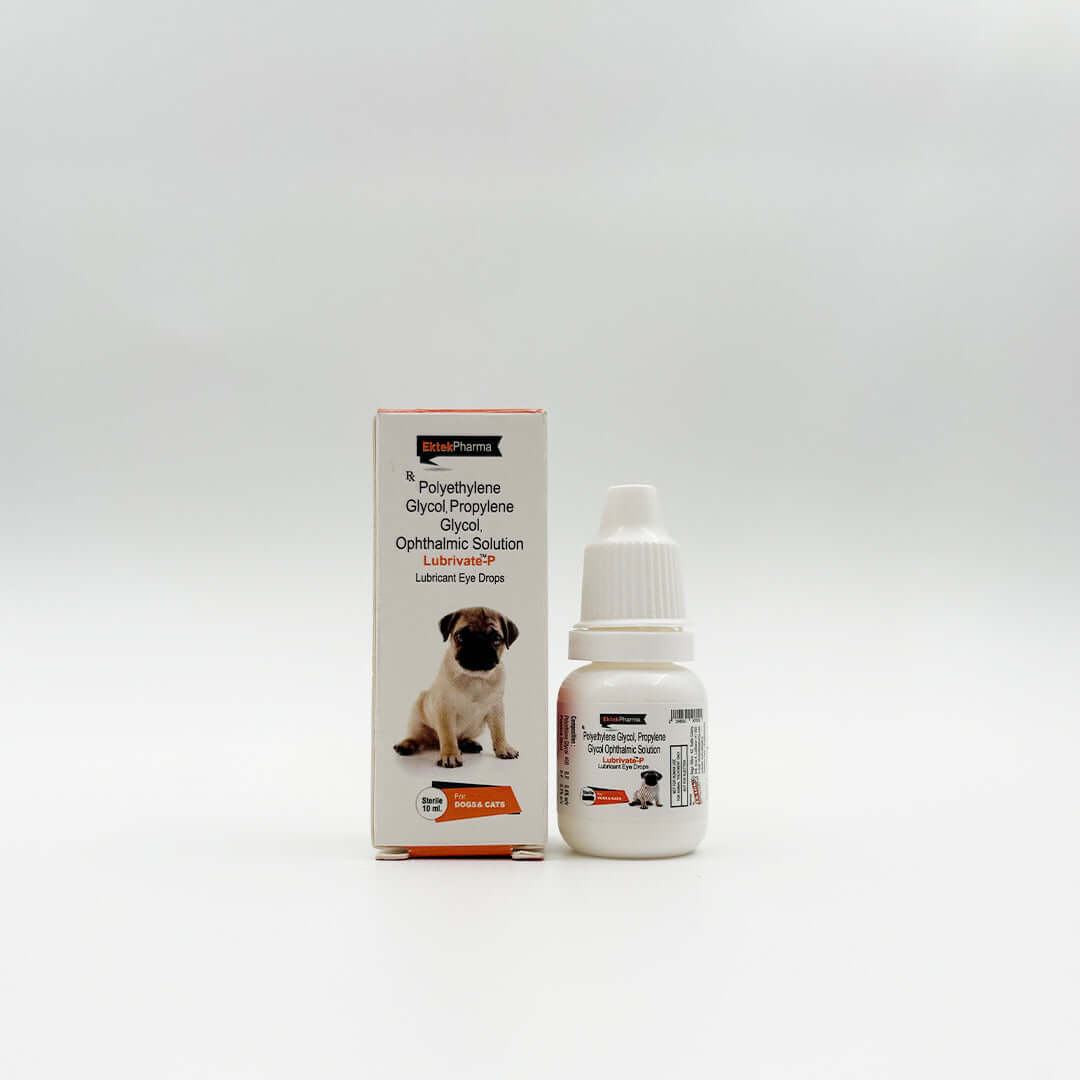Lubrivate-P Lubricant Eye Drops for Dogs & Cats (Pack of 2) Ektek Global Lubrivate-P Lubricant Eye Drops for Dogs & Cats (Pack of 2) Ektek Global