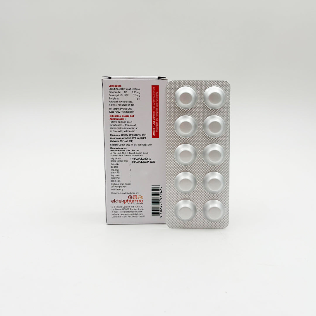 Pimotek-B Pimobendan & Benazepril Tablets for Dogs | Heart Support Medicine