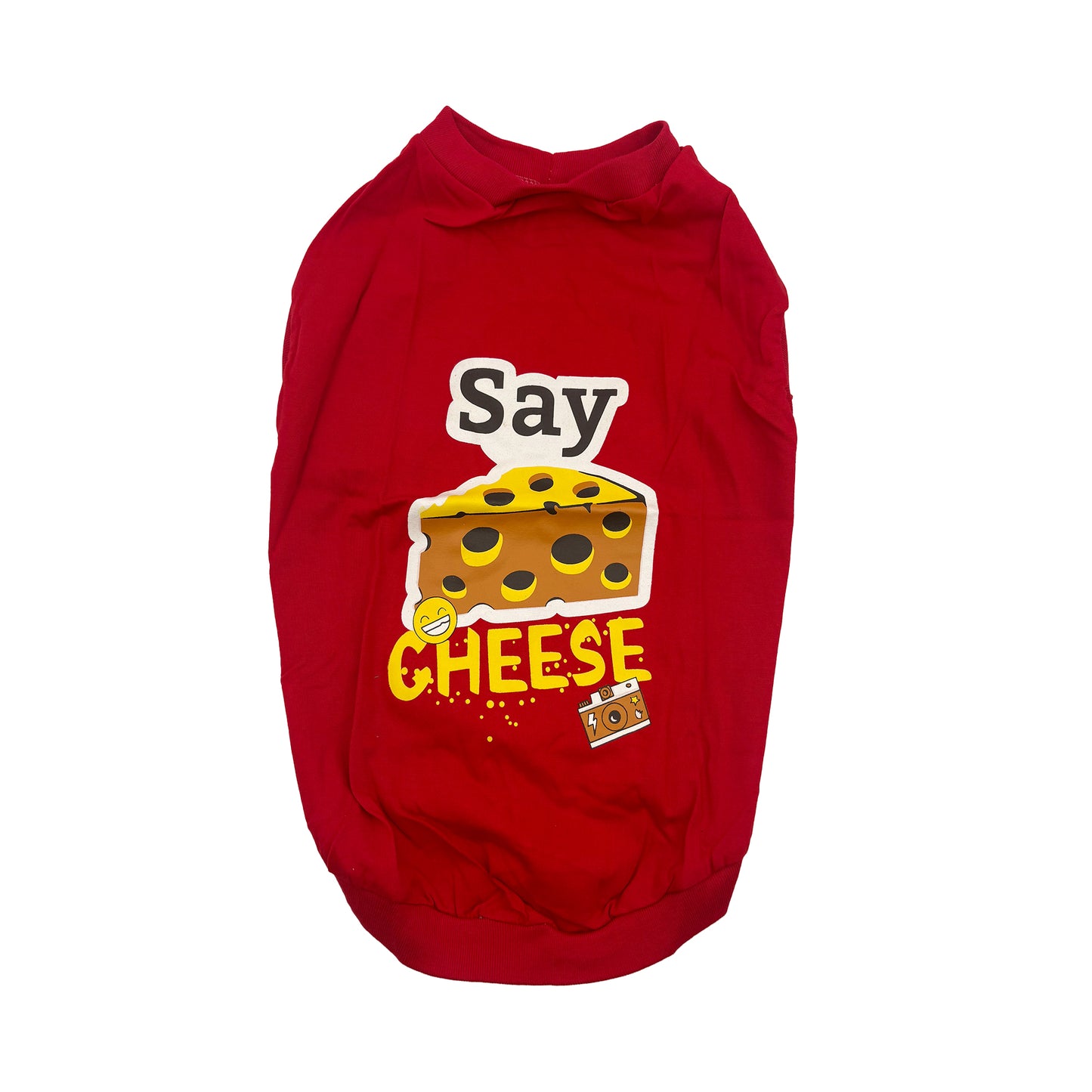 Say Cheese Printed T-shirt for Dogs