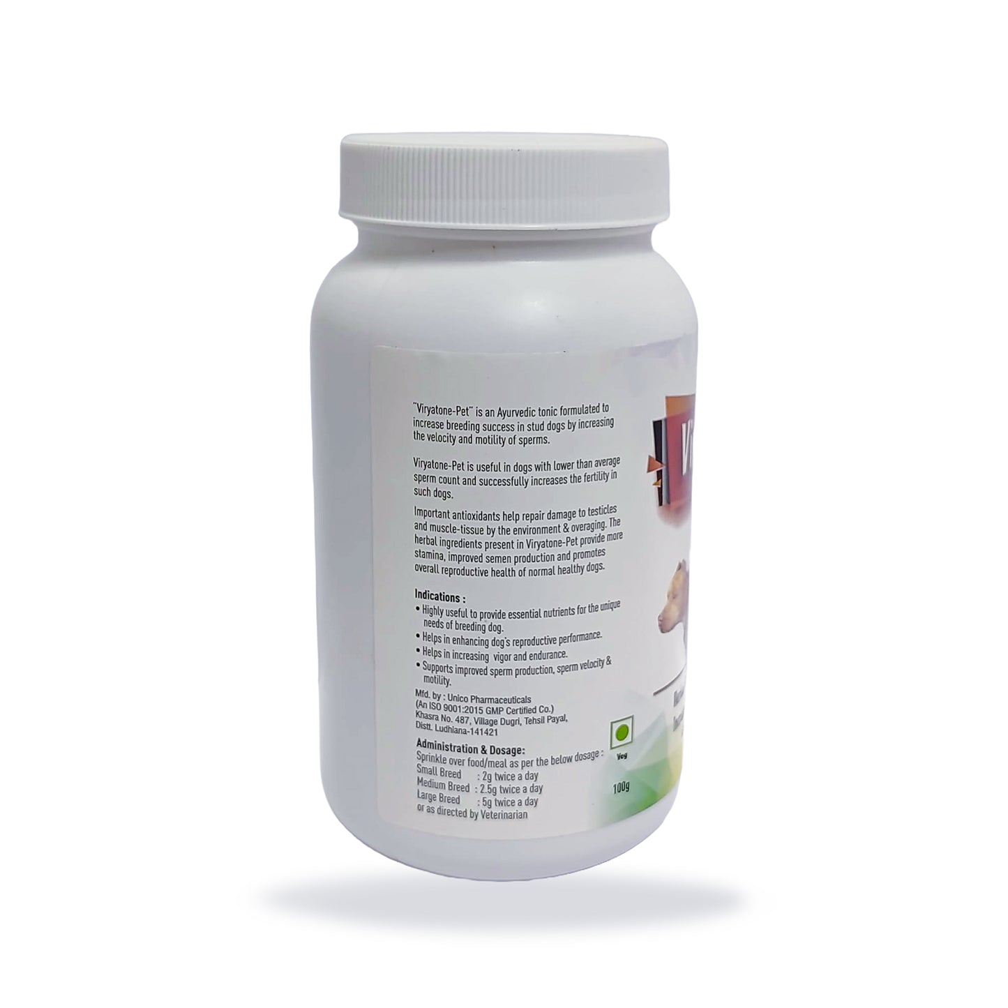 Viryatone Pet Powder-100gm (Rejuvenating & Powerful Aphrodisiac)