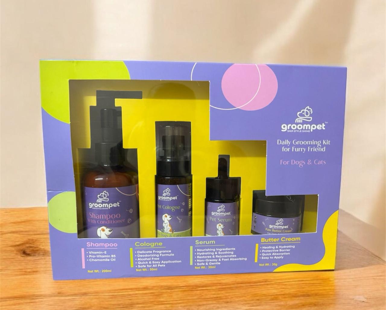 Pet Grooming Kit for Dogs & Cats β Daily Care by Groompet