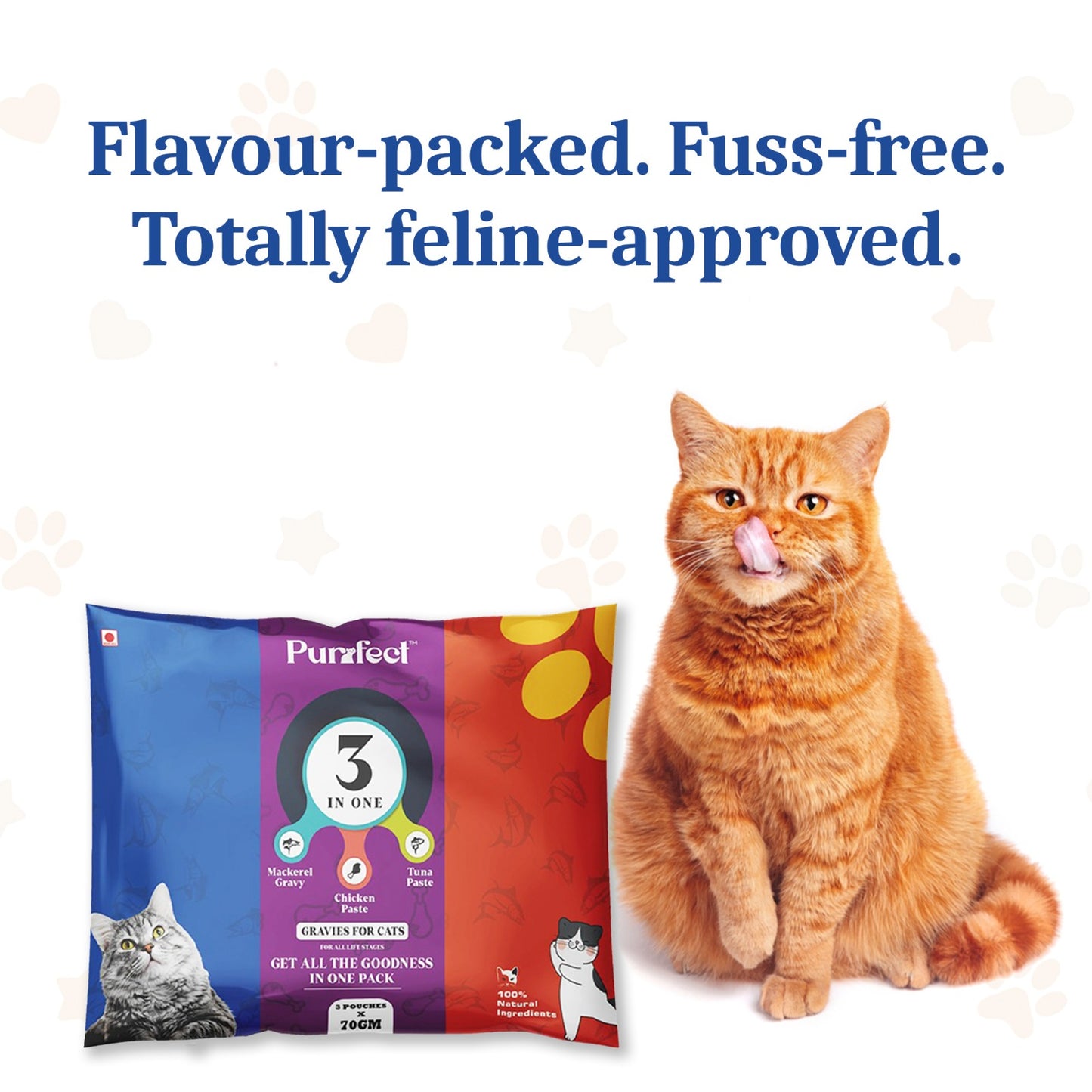 Purfect 3 in One cat food gravy in india