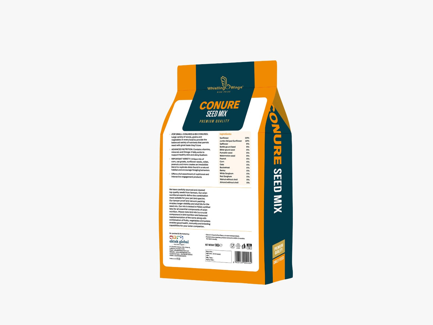 Whistling Wings Conure Seed Mix β Premium Quality Daily Feed