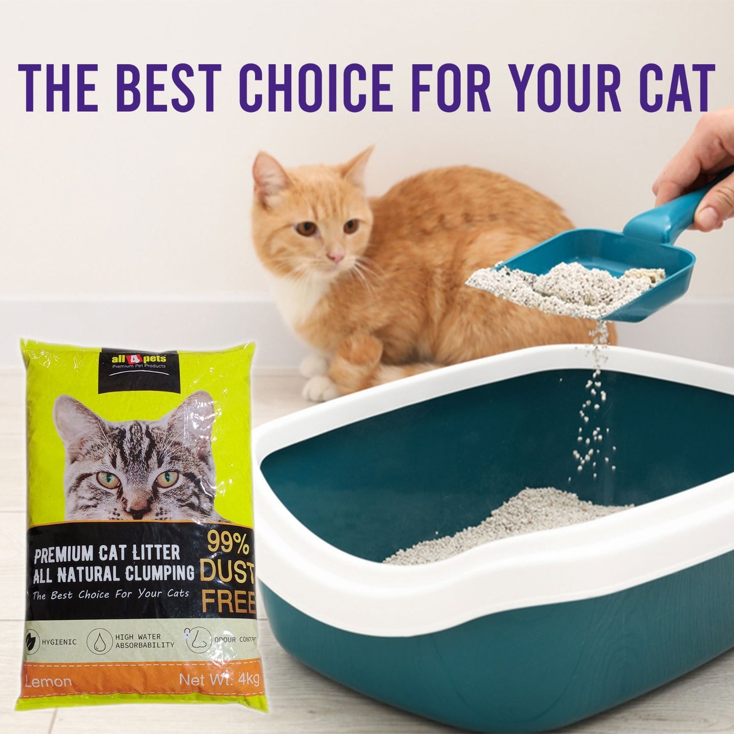 All4pets cat hygiene dust free litter