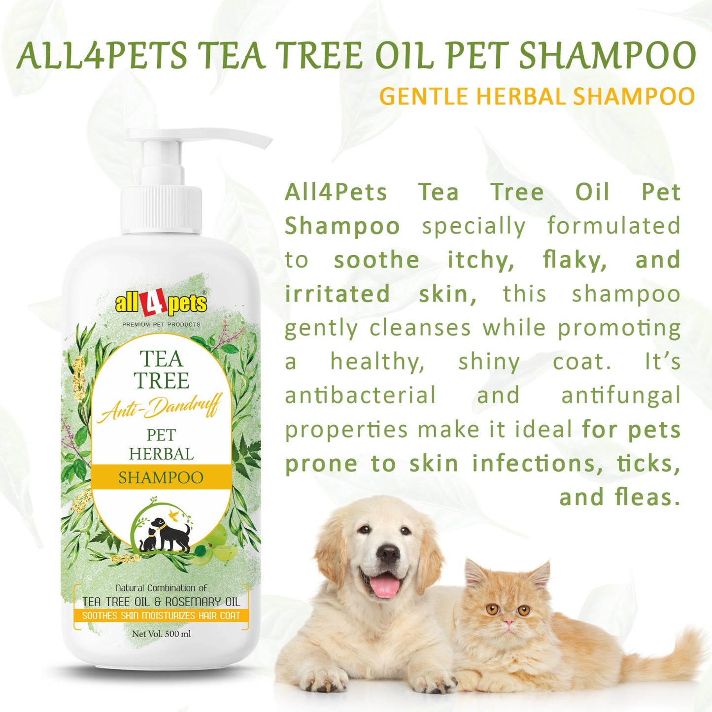 All4pets Tea Tree Oil Shampoo