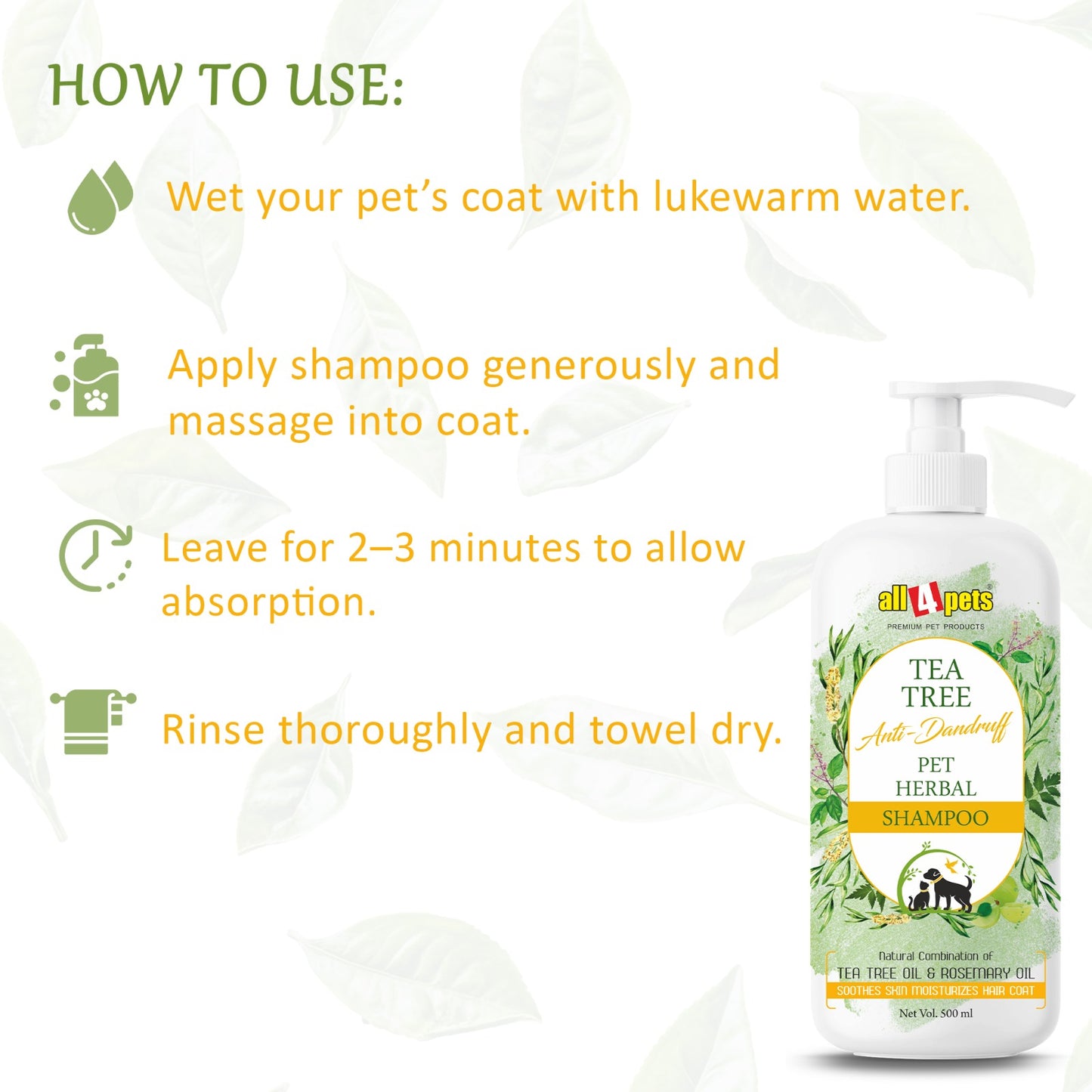 All4pets Tea Tree Oil Shampoo