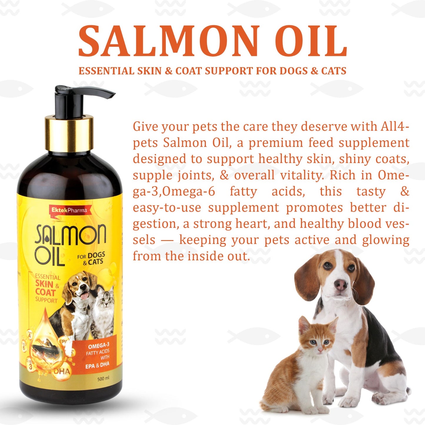 Essential Skin & Coat Support for dogs & cats.