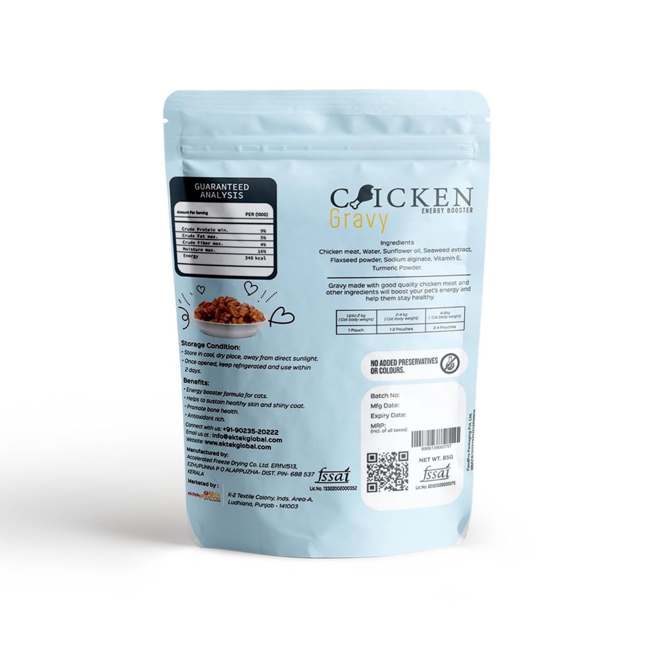 Purrfect Chicken Gravy (Energy booster) - 85g (Pack of 5)