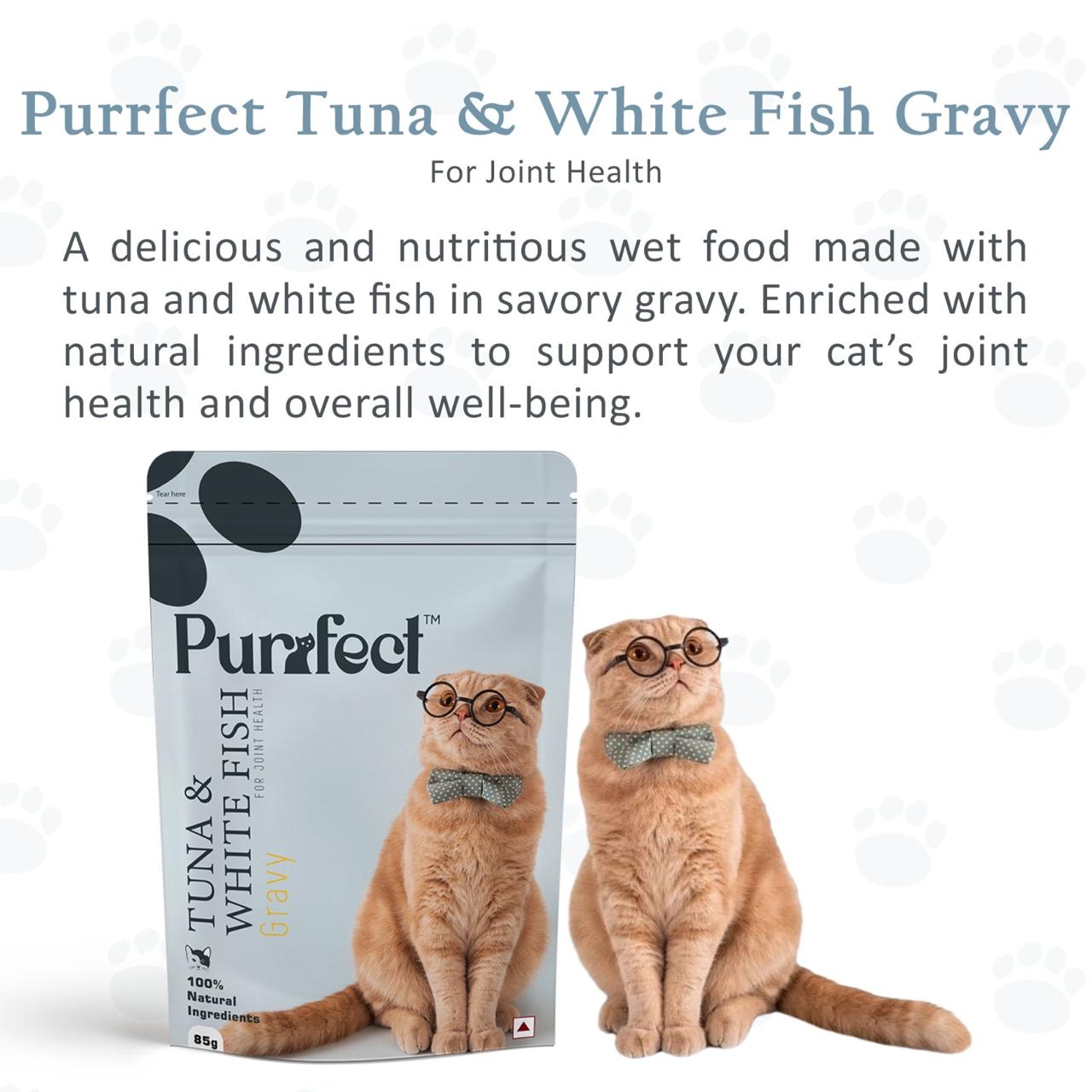 Purrfect Tuna and White Fish Gravy (For Joint Health) - 85g (Pack of 5)