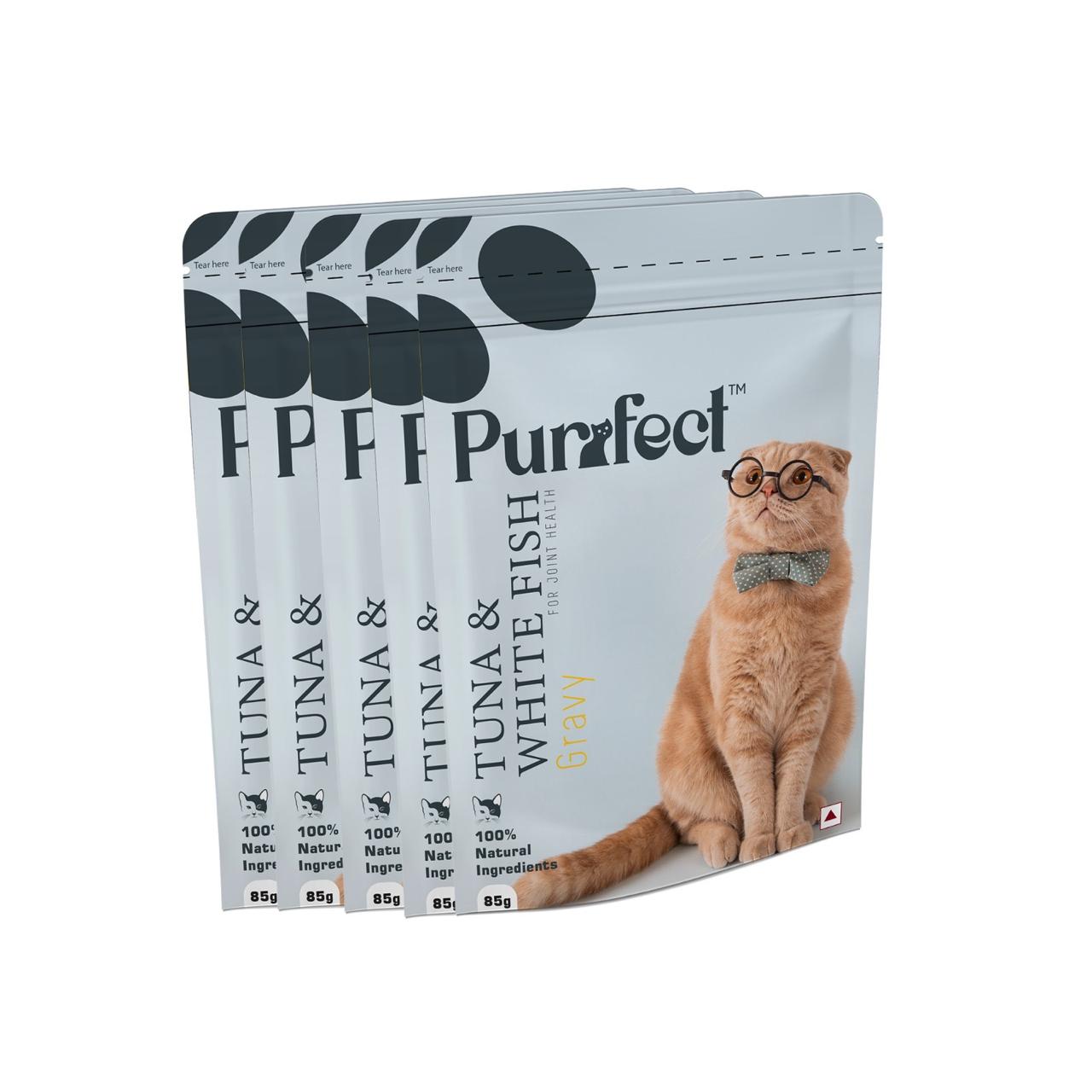 Purrfect Tuna and White Fish Gravy (For Joint Health) - 85g (Pack of 5)