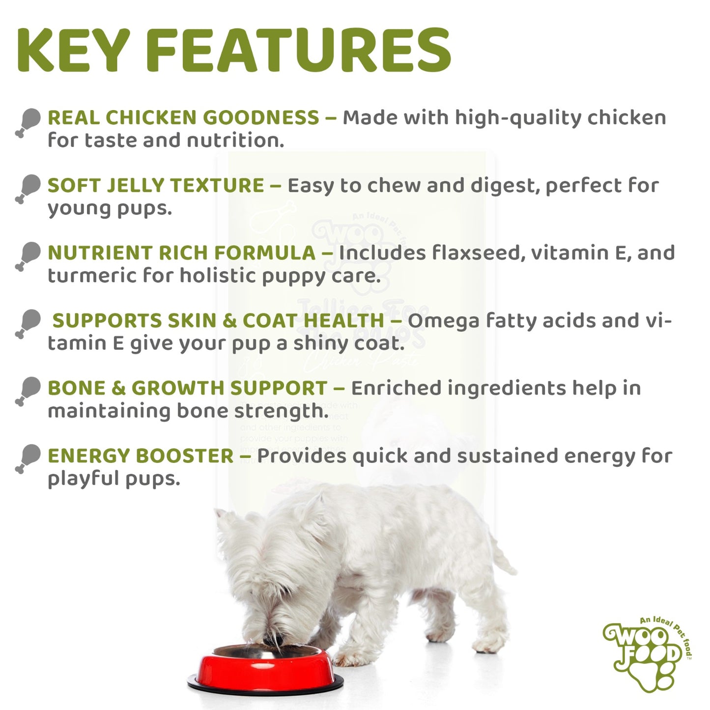 details of jelly for dogs and puppies
