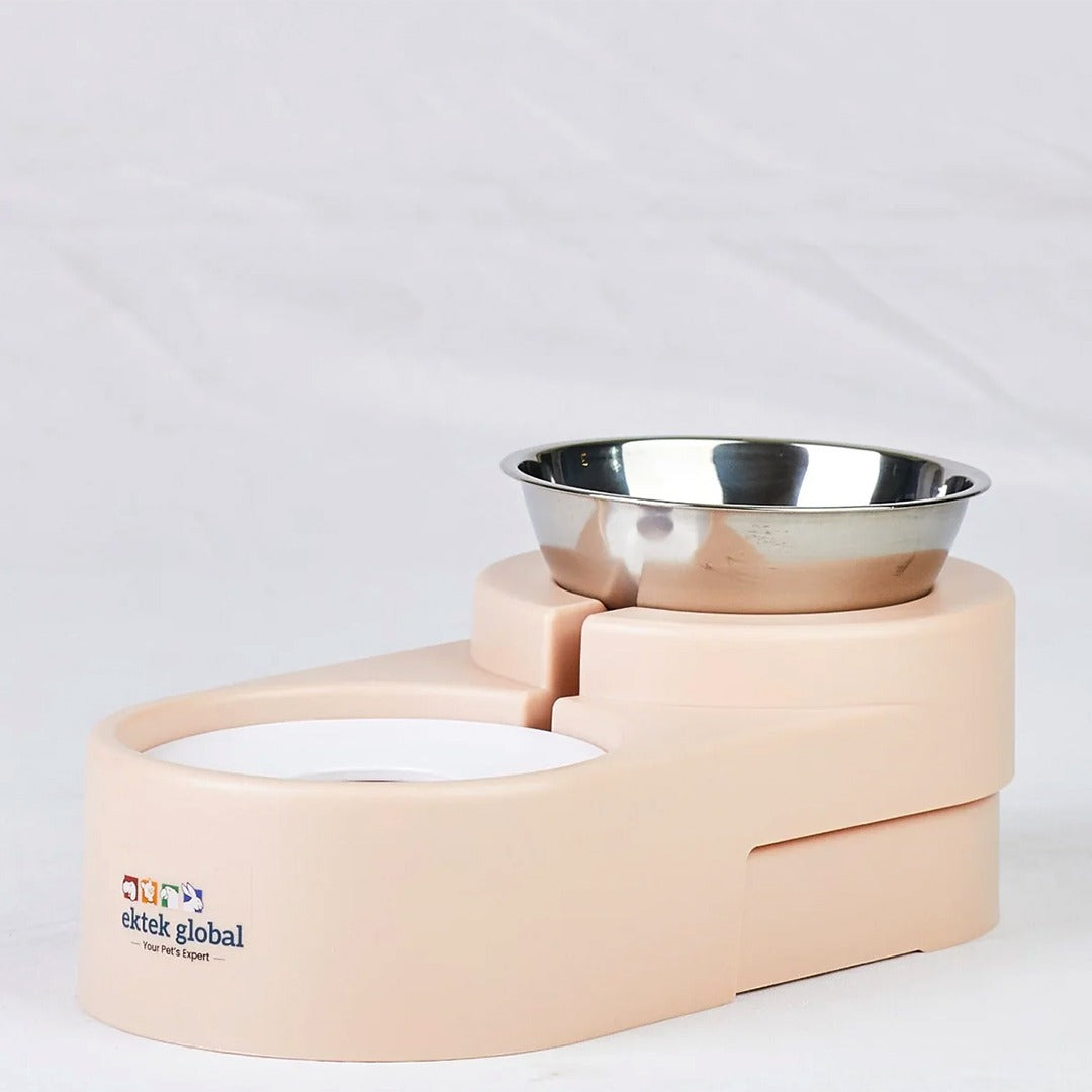 Pet Food & Water Dispenser With Water Gallon