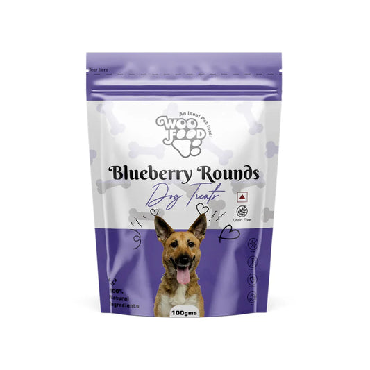 WooFood Blueberry Rounds Dog Treats -100gm