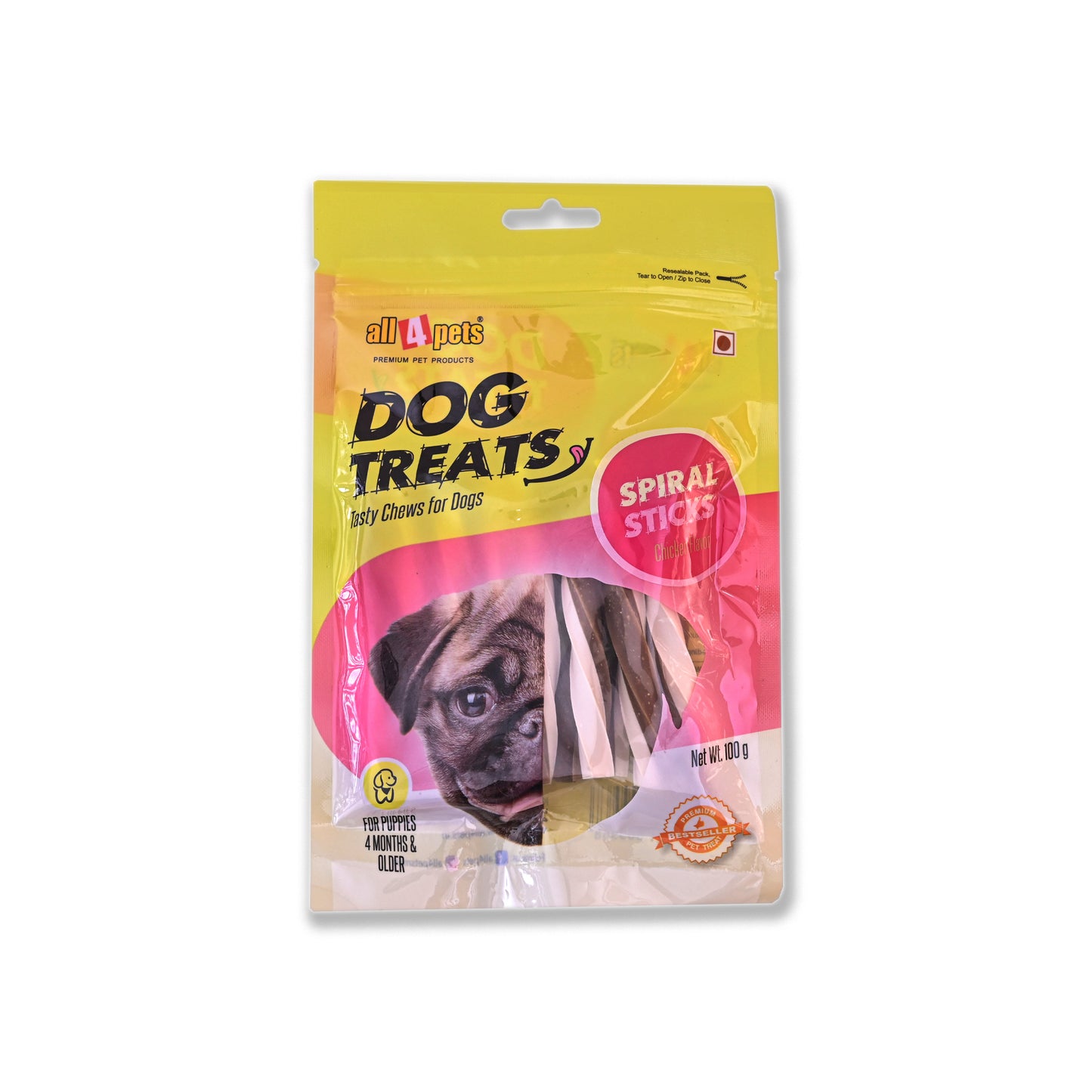 dog treats sprial sticks