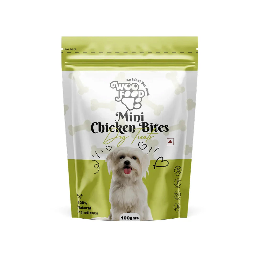 WooFood Mini Chicken Bites Dog Treats -100gm