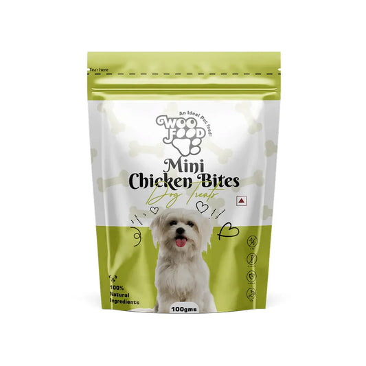 WooFood Mini Chicken Bites Dog Treats -100gm