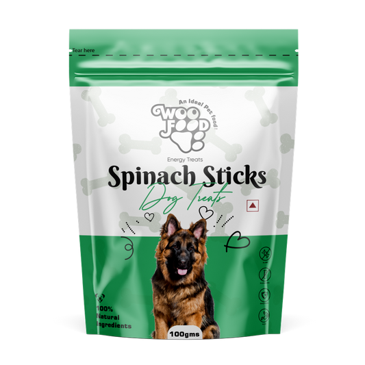 WooFood Spinach Sticks Dog Treats -100gm