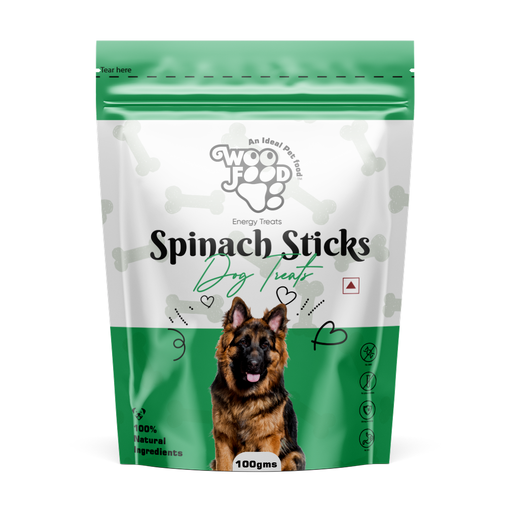 WooFood Spinach Sticks Dog Treats -100gm