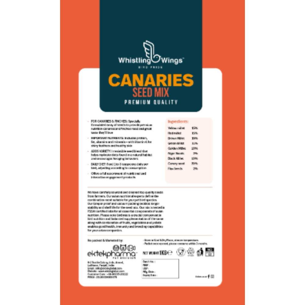 Whistling Wings Canaries Seed Mix – Premium Nutrition for Canaries & Finches