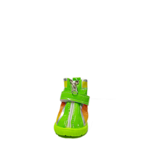 Dog Boots Paw Protector | Pack of 4pcs Anti-Slip Dog Shoes (Green)