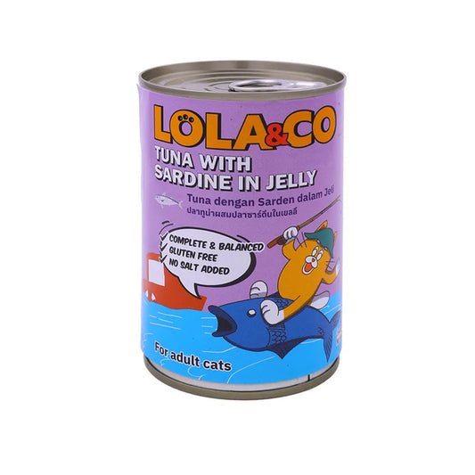 Lola & Co Cat Can Tuna with Sardine in Jelly 400g