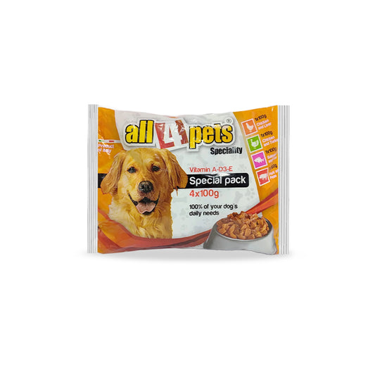 All4Pets Special Pack Chicken Jellies (100gm x 4pouches) (Pack of 2)