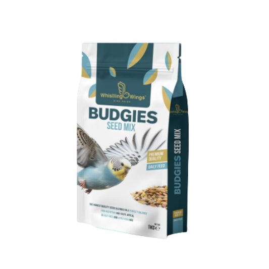 Whistling Wings Budgies Seed Mix – Premium Daily Bird Feed (1kg)