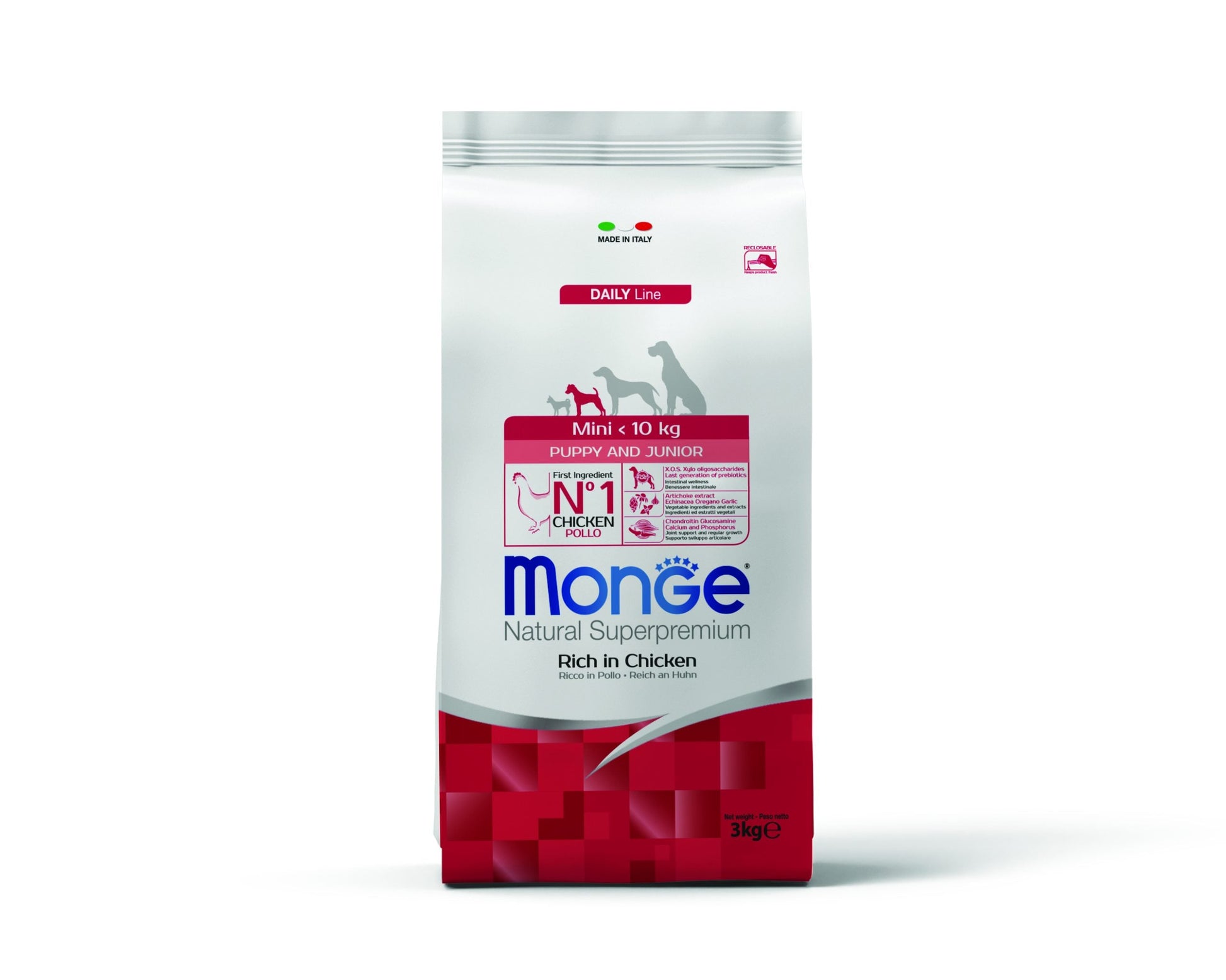 Monge Daily Line Mini Puppy &amp; Junior with chicken 3kg