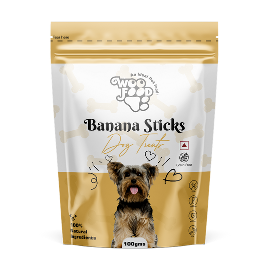 WooFood Banana Sticks Dog Treats -100gm