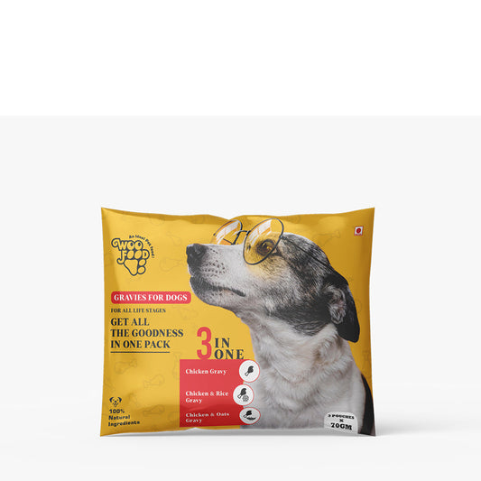 Three in One Gravies for Dogs (70g x 3 Pouches)