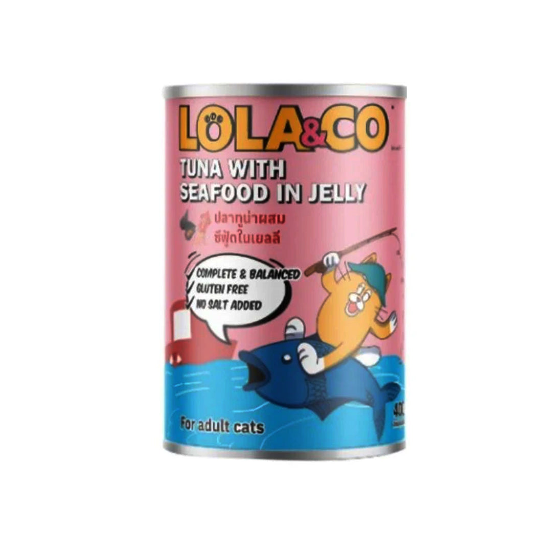 LOLA & CO Tuna with Seafood in Jelly – Nutritious & Delicious Cat Food (Pack of 2)