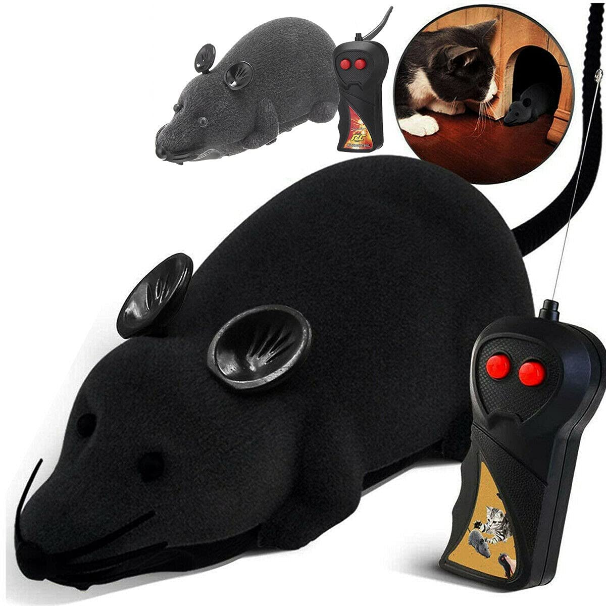 All4pets Playing product for Cat with Remote (Mouse Shape)