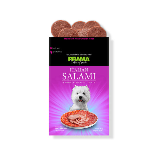 Prama Italian Salami Dog Treats, 70g(Combo Pack of 2)