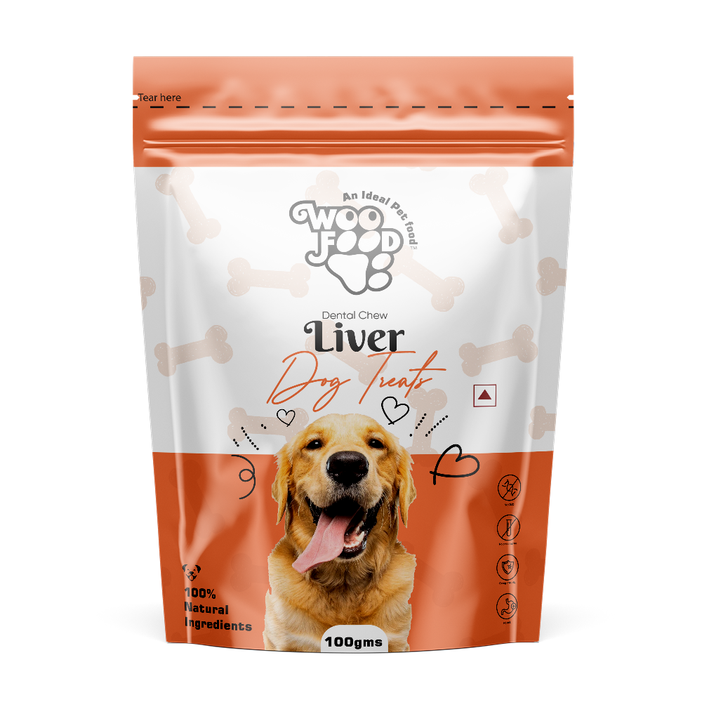 WooFood Dental Chew Liver Dog Treats -100gm