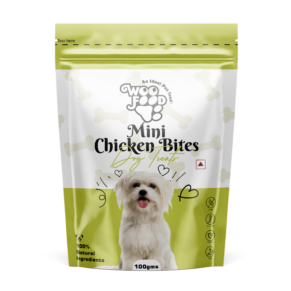 WooFood Mini Chicken Bites Dog Treats -100gm