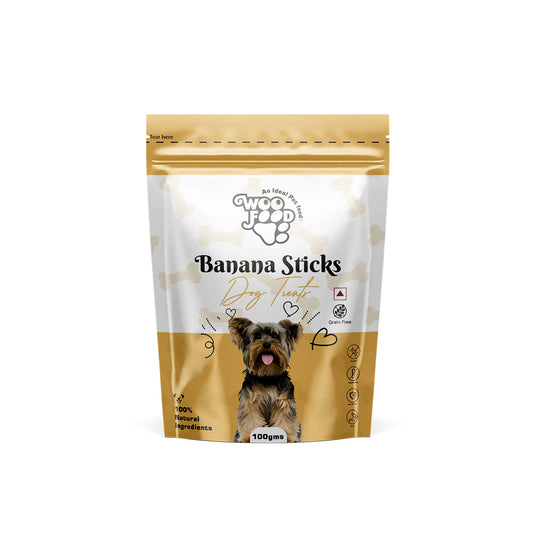 WooFood Banana Sticks Dog Treats -100gm